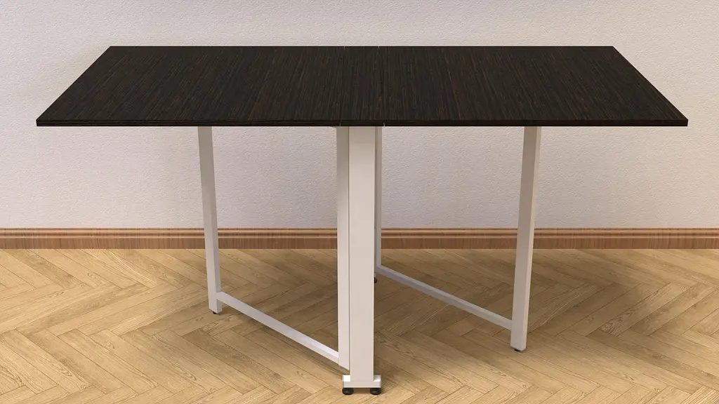 Стіл-книга трансформер Оріон 2 Ferrum-decor 750x1520x730 Білий метал ДСП Венге Магія 16 мм (FRD-105427) - фото 4