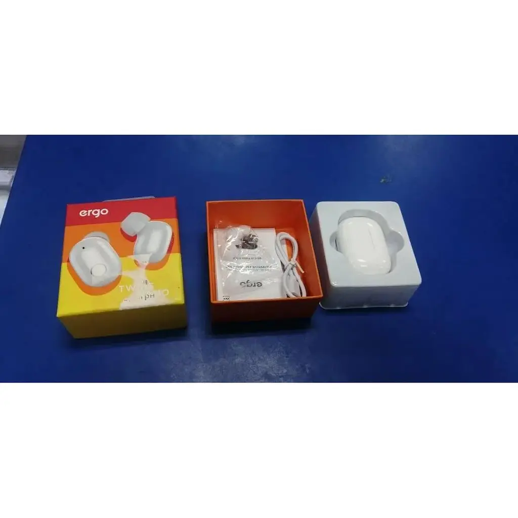 Беспроводные наушники Ergo BS-510 Twins Nano TWS стерео гарнитура белая - фото 5