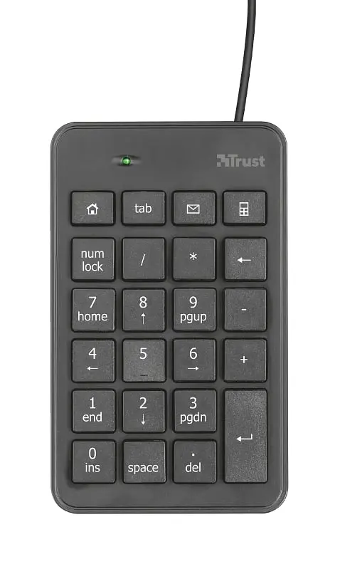 Клавіатура мембрана Xalas USB-A Numeric Keypad 23Key, USB-A, чорний Trust teh0013889 - фото 2