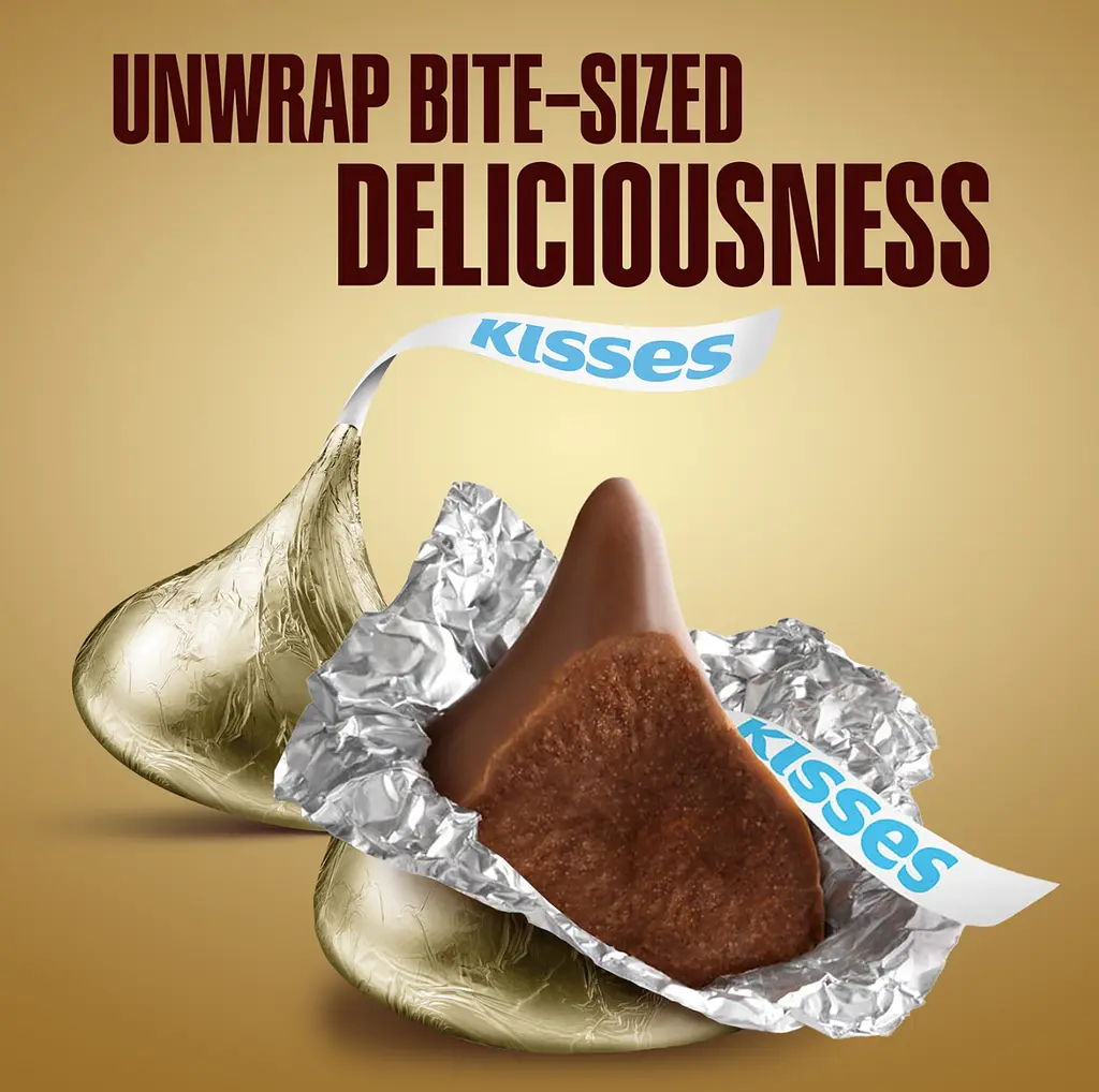 Шоколадні цукерки Hershey's Kisses Milk Chocolate 100.8г - фото 5