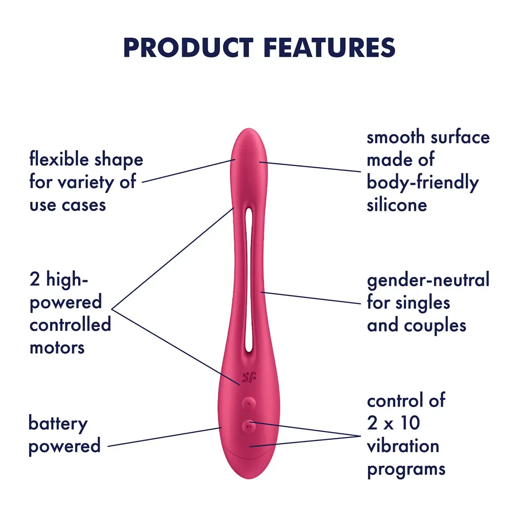 Універсальний гнучкий вібратор для пар Satisfyer Elastic Game Battery Series - фото 5