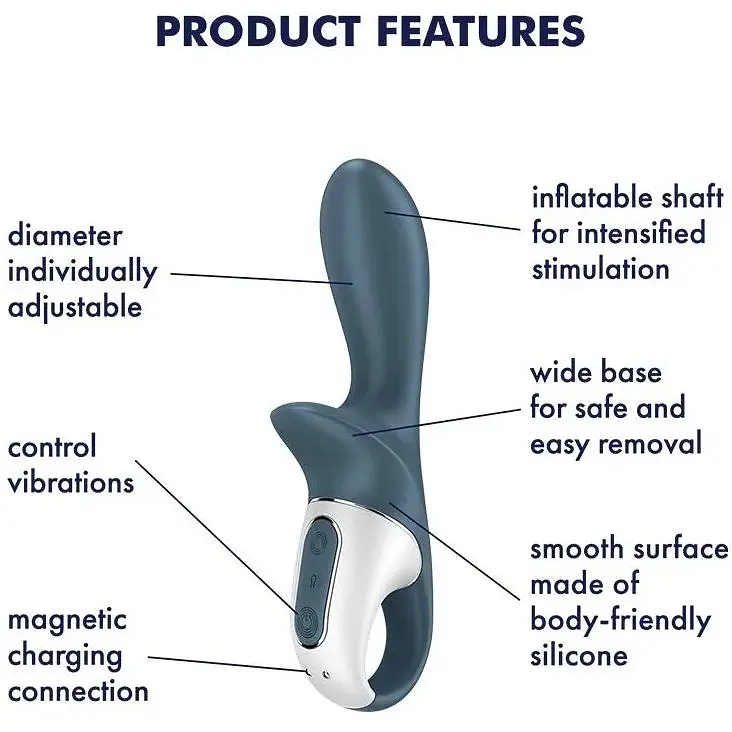 Анальний вібратор Satisfyer Air Pump Booty 2 - фото 4