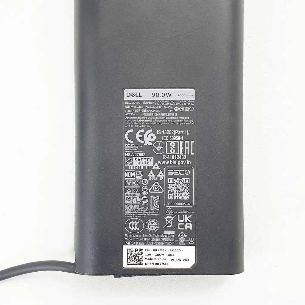Блок питания Dell ( 20V 4,5A 90W) Type-C original "Б/У" - фото 2
