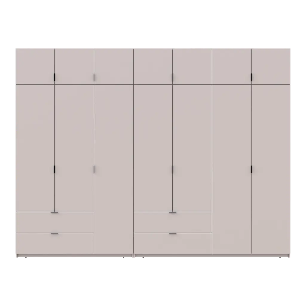 Розпашна Шафа для одягу Doros Лукас Кашемір 3+4 ДСП 315х50х240 (42005136) - фото 4