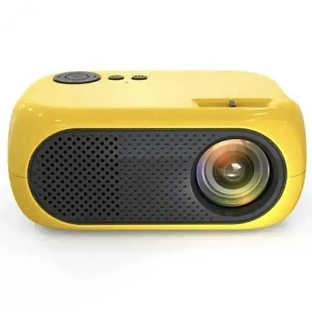Проектор портативный XIDU M24 с динамиком/переходником для WiFi Yellow - фото 6