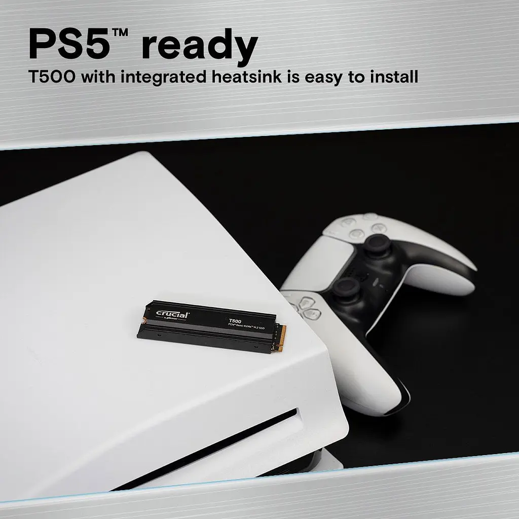 SSD накопичувач Crucial T500 1TB with Heatsink (CT1000T500SSD5) [142561] - фото 5