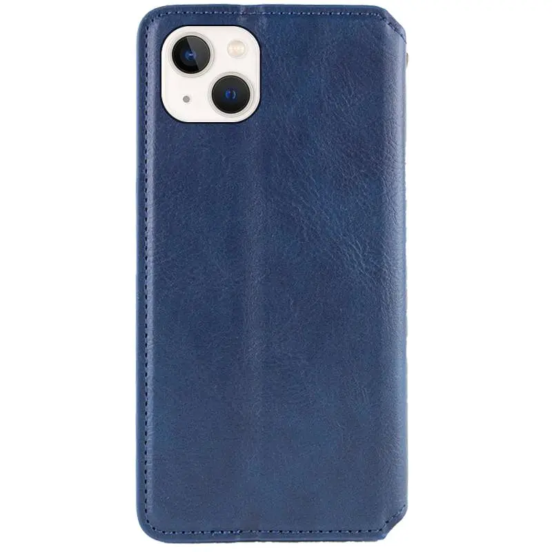 Шкіряний чохол-книжка Getman Cubic PU для Apple iPhone 13 6.1" Синій - фото 2