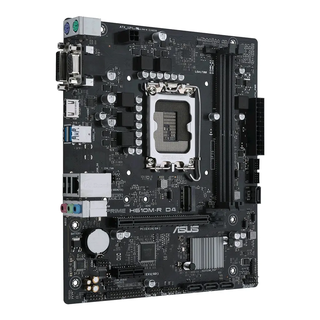 Материнская плата Asus Prime H610M-R D4-SI Socket 1700 - фото 3