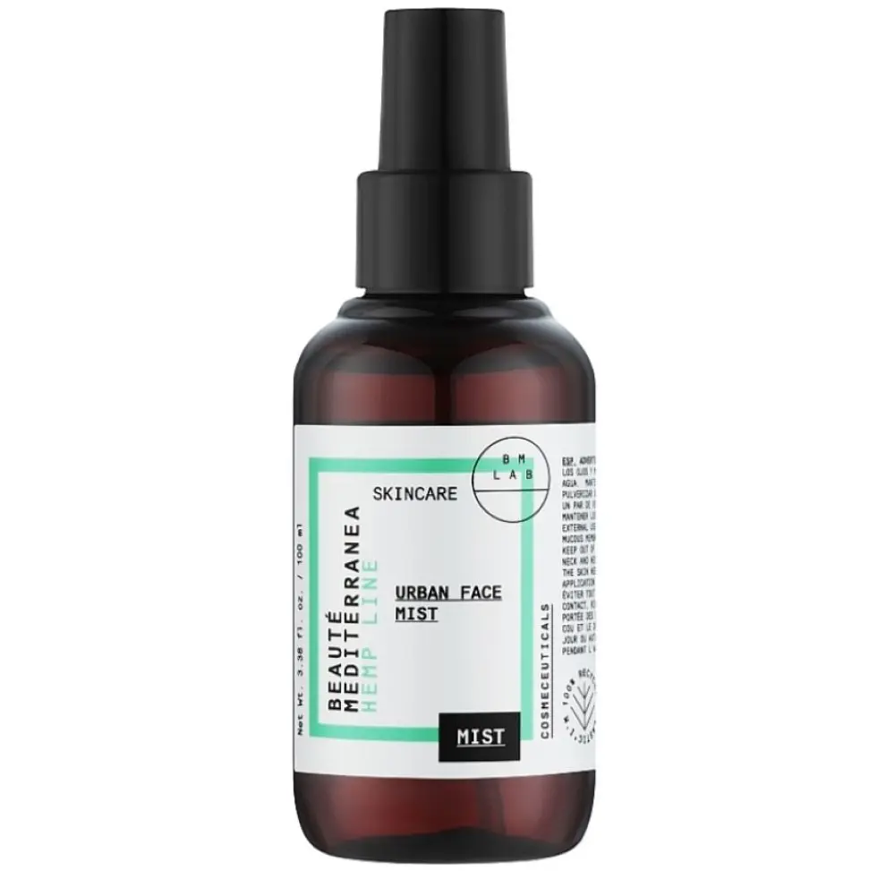 Захисний спрей-міст для обличчя Beaute Mediterranea Urban Face Mist Hemp Line 100 мл - фото 2