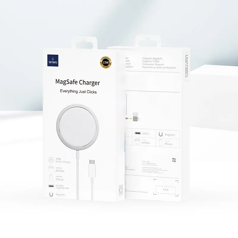 Беспроводное зарядное устройство WiWU MagSafe 15W (WI-W009) [94244] - фото 7