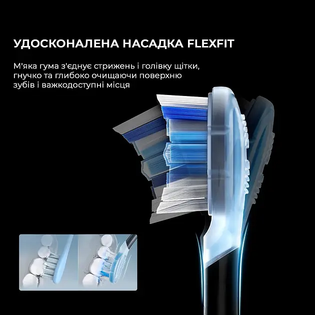 Электрическая зубная щетка Oclean X Ultra Set OLED Black - фото 4