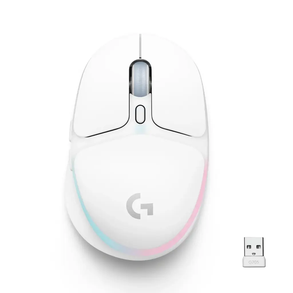 Мишка Logitech G705 Gaming Wireless/Bluetooth White (910-006367)