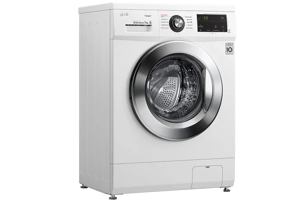 Пральна машина LG з фронтальним завантаженням F2J3HS2W, 7кг, 1200, A+++, Пар, глибина 44см, Дисплей, Інвертор, Білий (F2J3HS2W) - фото 3