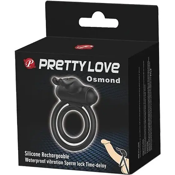 Кільце ерекційне Lybaile серії Pretty-Osmond, BI-210169, Чорний - фото 9
