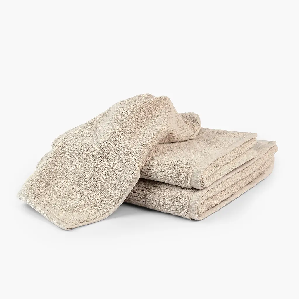 Рушник банний МВМ My Home Хвиля 70х140 см L бежевий (BT-10 L BEIGE) - фото 3
