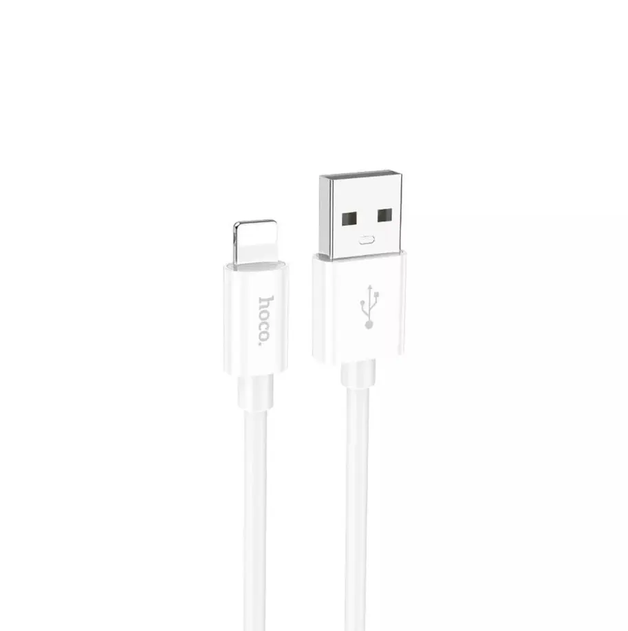 Кабель Hoco X87 Magic silicone charging data cable for Lightning White