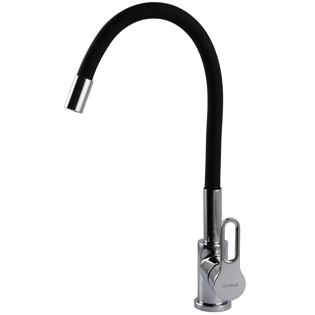 Смеситель для кухни Globus Lux Dolly GLD-0203LR-BL черный однорычажный для мойки и приготовления пищи - фото 2