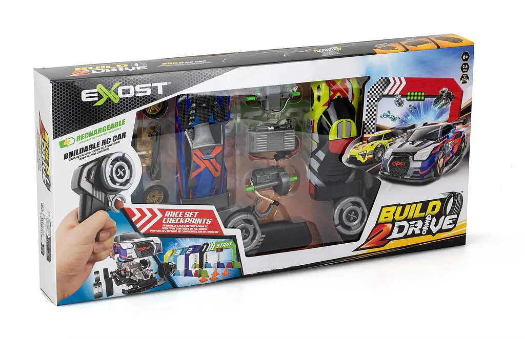 Ігровий набір "BUILD 2 DRIVE" DUO PACK RACE SET, РК, 2,4 GHz (ГГц), жовта та синя Silverlit Art.20705 - фото 15