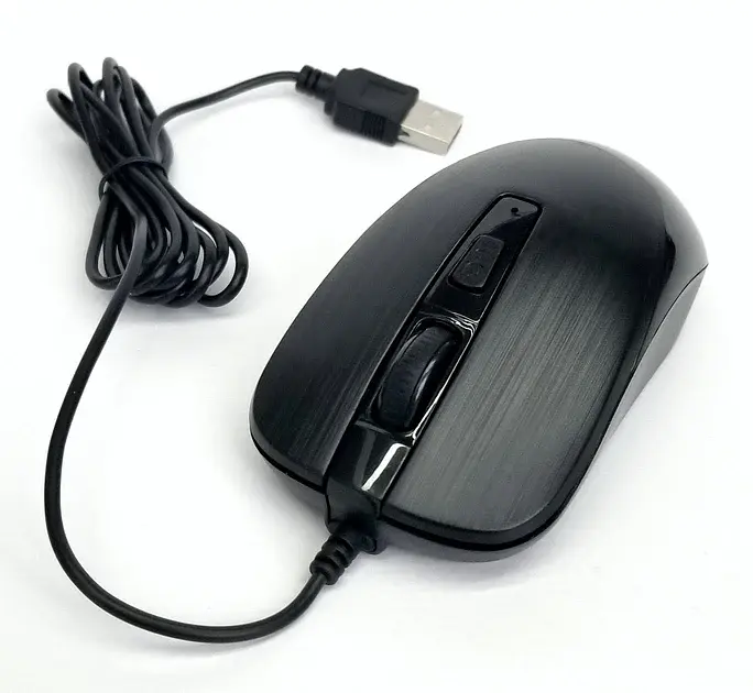 Миша провідна 4you M2 black (Тиха, 4кн, 800-1600DPI) - фото 2