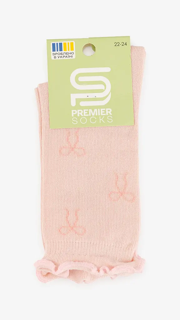 Шкарпетки для дівчинки Premier Socks Рюші 20-22 Рожевий (4820203375318) - фото 3