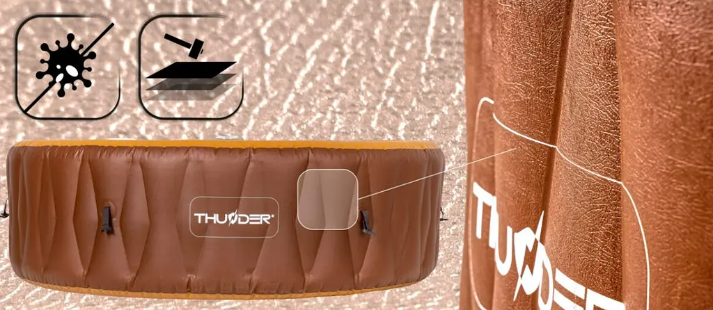 Джакузі-SPA надувне Thunder MOCHA 6-місне + сірі меблі з ротанга – 4 шт (MOCHA-HALF-GRAY) - фото 7