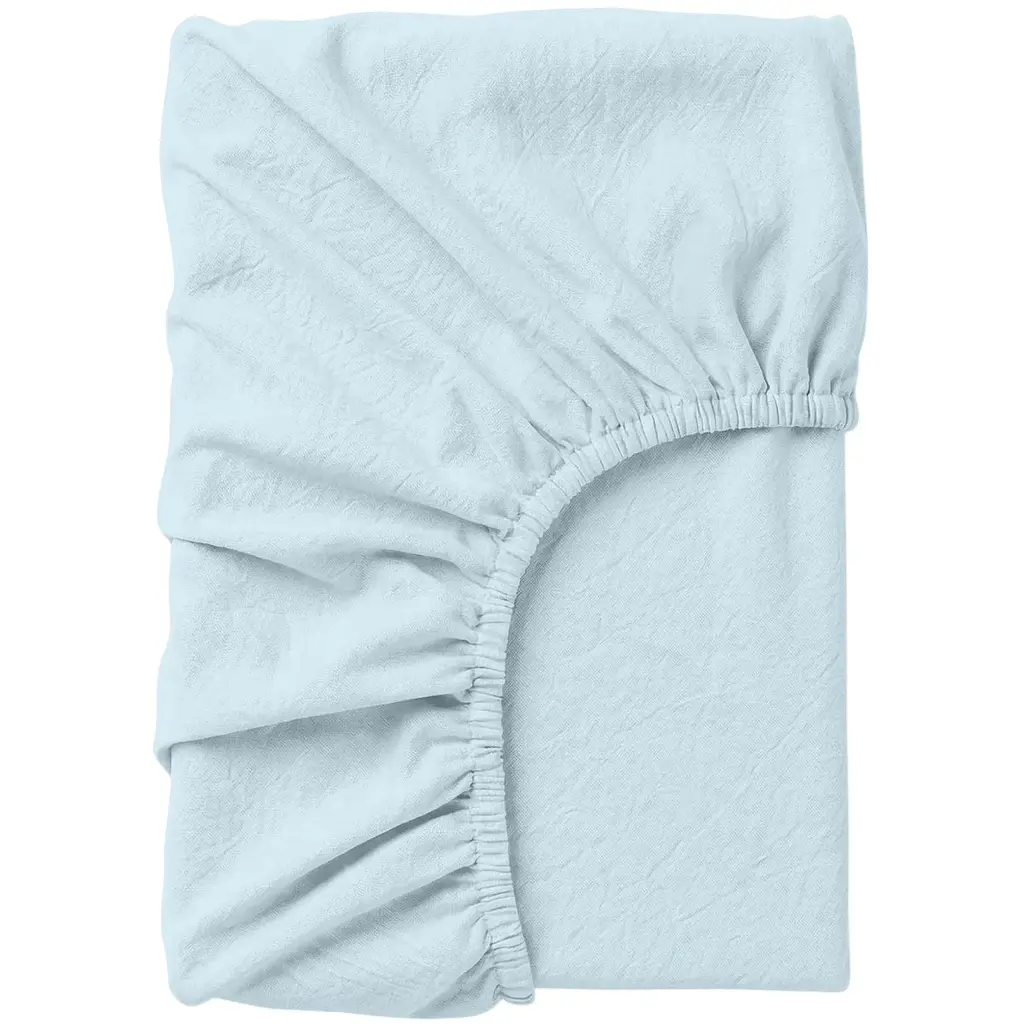 Простирадло на резинці з вареної бавовни Cosas Skyey 160х200х30 см (58WashedCottonBlue_160x200x30)