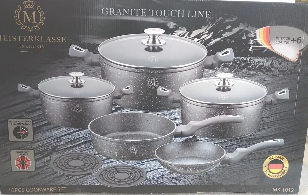 Набір посуду Meisterklasse Granite Touch Line MK-1012 10 предметів - фото 4