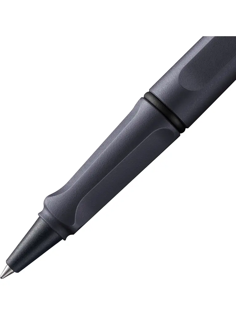Ручка-ролер Lamy Safari Сталева чорна, Стрижень M63 1,0 мм Синій (4032322) - фото 2
