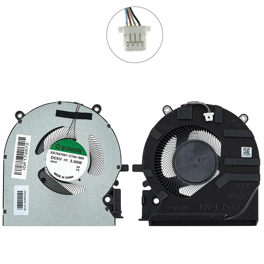 Вентилятор для ноутбука HP Victus 16-E (CPU FAN) 60W (Кулер)