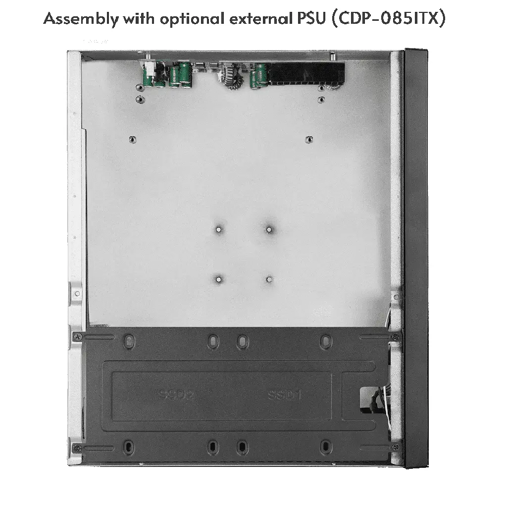 Корпус Chieftec COMPACT IX-06B-OP mATX, без БЖ, SLIM FF - фото 7