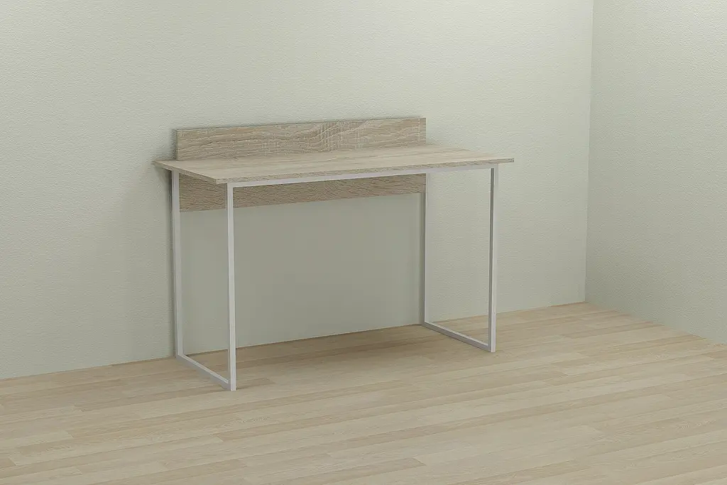 Компьютерный стол Ferrum-decor Скай 75x140x70 белый ДСП Дуб Сонома 16мм (FRD-101112) - фото 3