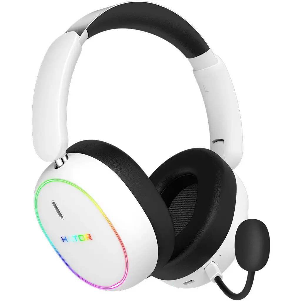 Навушники Hator Phoenix 2 Hi-Res SyncHUB wireless white (ESH41) - фото 3
