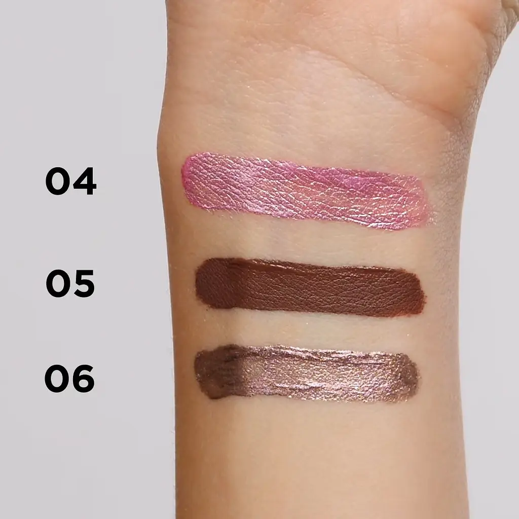 Тіні для повік Eveline Cosmetics Choco Glamour Liquid Eyeshadow з екстрактом какао №06 мерехтливий 6.5 мл - фото 2