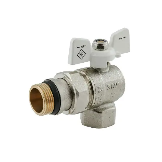 Кран кульовий з американкою Nolf classic 3/4" кутовий NFC.983-08 (NF3163) - фото 3
