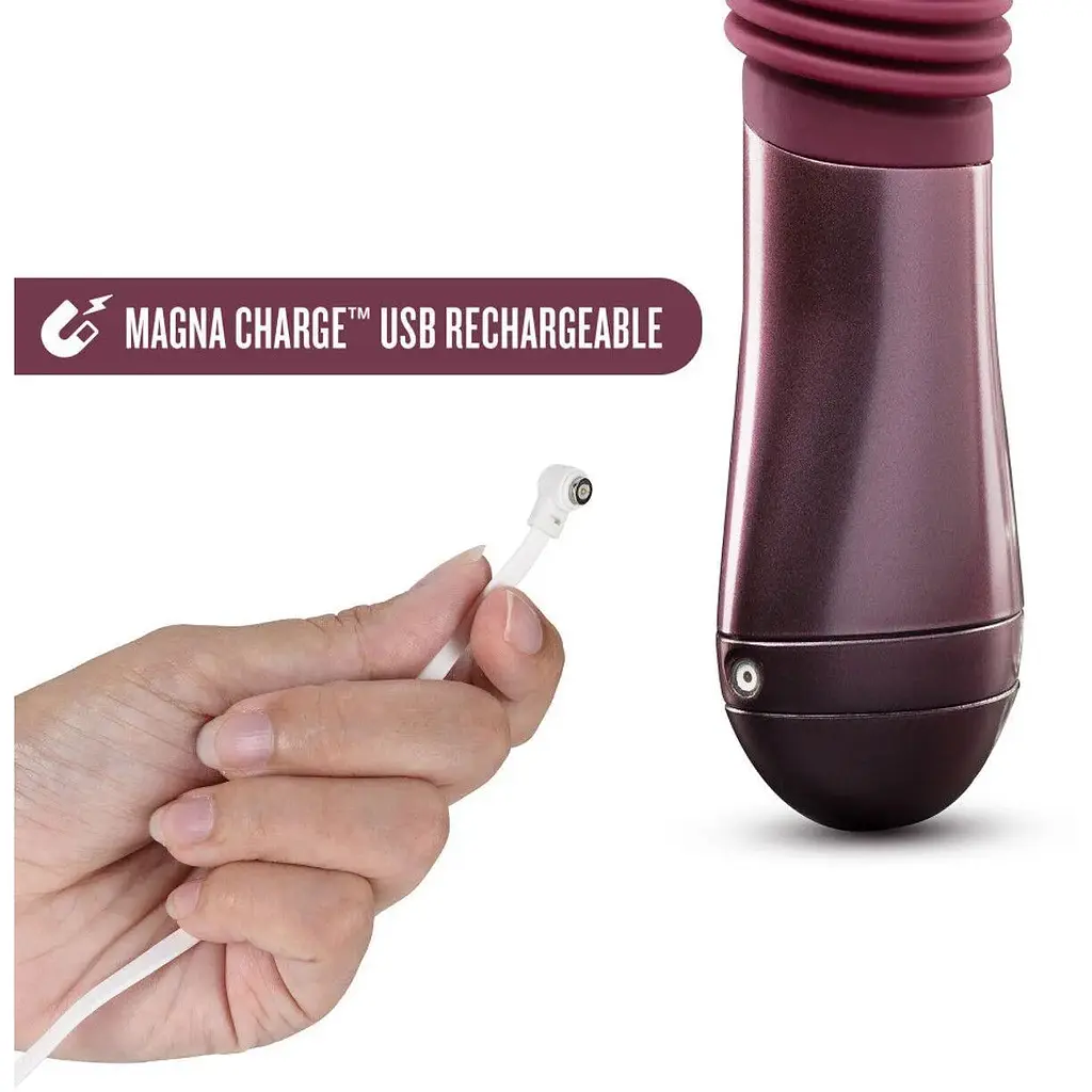 Пульсатор Temptasia Blush Trixie Thrusting Dildo Wine Red - фото 3