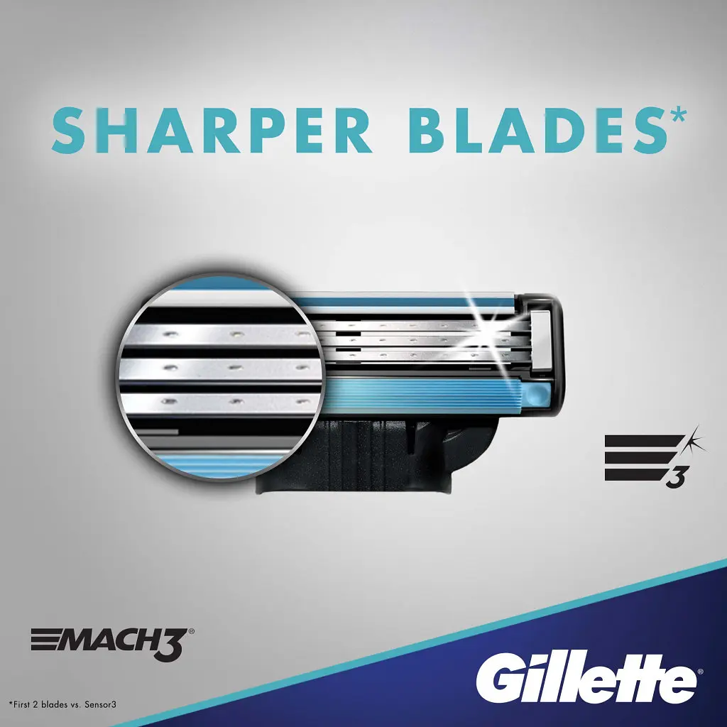Бритва Gillette Mach3 з 2 змінними картриджами (7702018020706/7702018020676) - фото 3