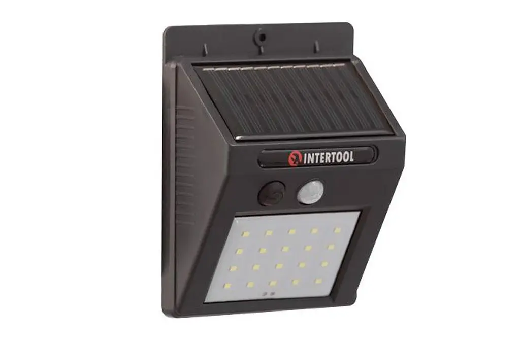 Ліхтар вуличний LED акумуляторний настінний Intertool LB-0112 3Вт x 100Лм x 1200мAч 1 - фото 3
