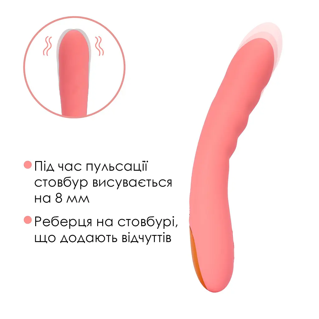 Смарт-вібратор з пульсацією Svakom Ava Neo Peach Pink, 15 режимів роботи, водонепроникний - фото 5