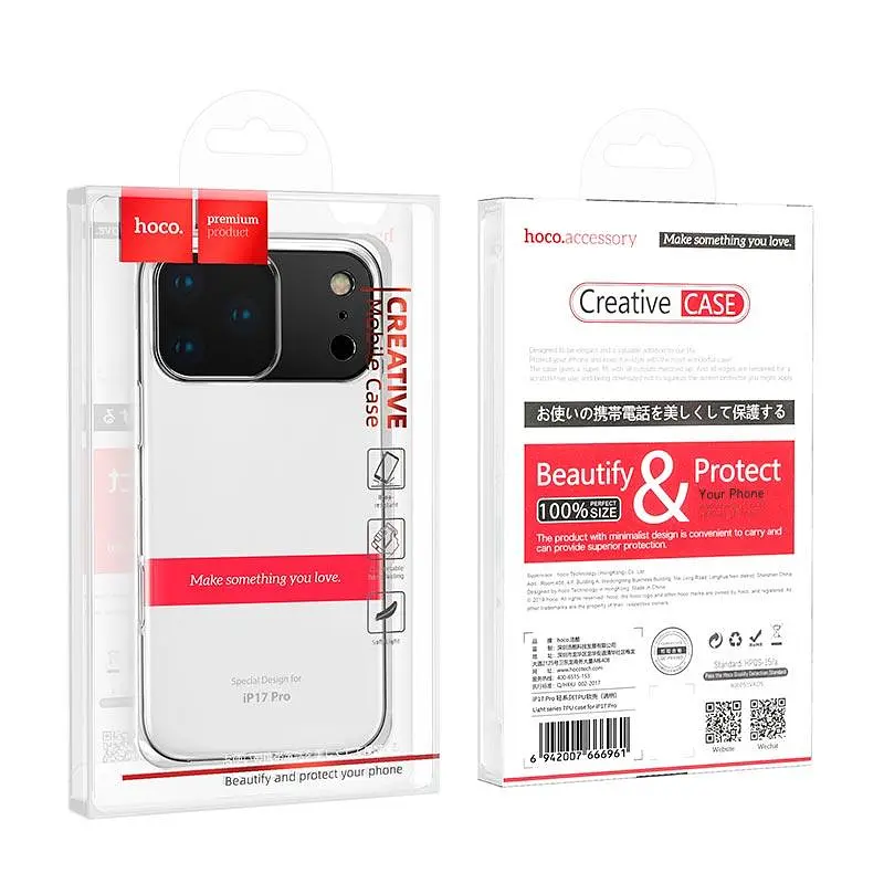 Чехол HOCO для iPhone 17 Pro Light series TPU case - фото 2