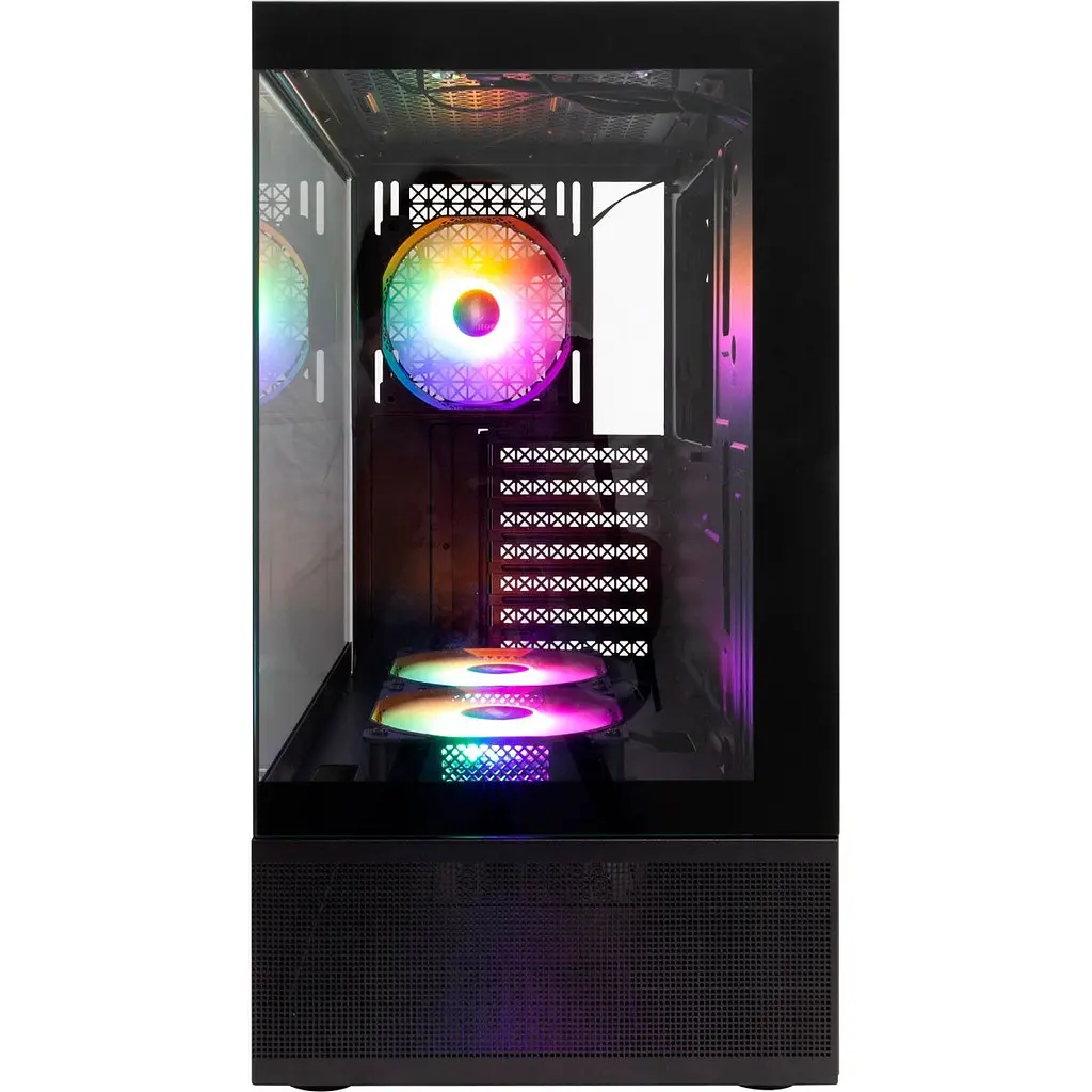 Корпус 1stPlayer Mi7-A-BK-2F7R-1F7 Black [134422] - фото 5