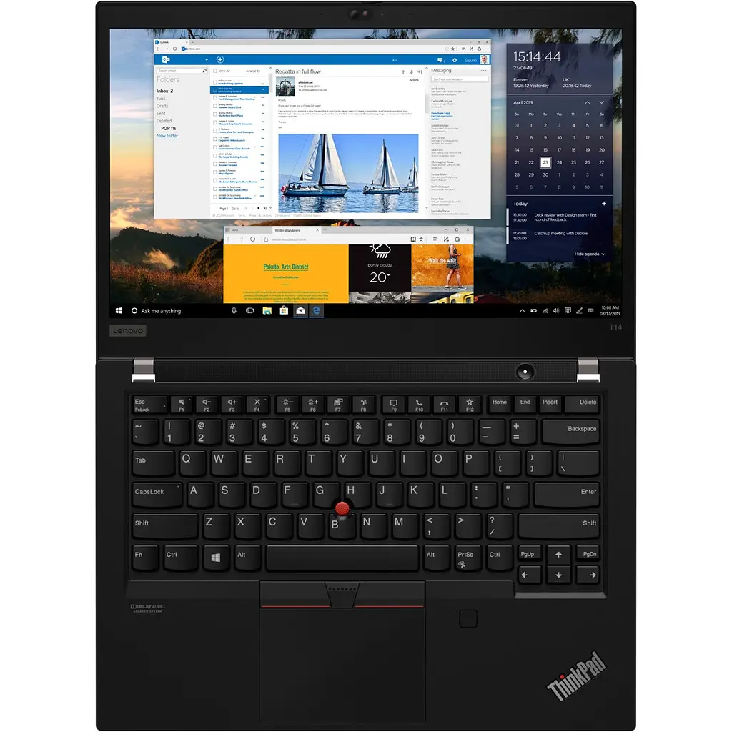 Ноутбук Lenovo ThinkPad T14 G1, IPS, i5-10310U 4-core, 20 GB DDR4, 1TB m2 PCIe, UHD, Windows 10 Pro - фото 7