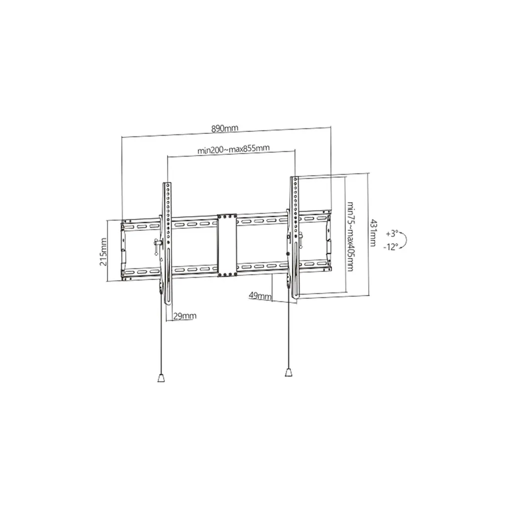 Кронштейн Gembird WM-90T-01 - фото 2