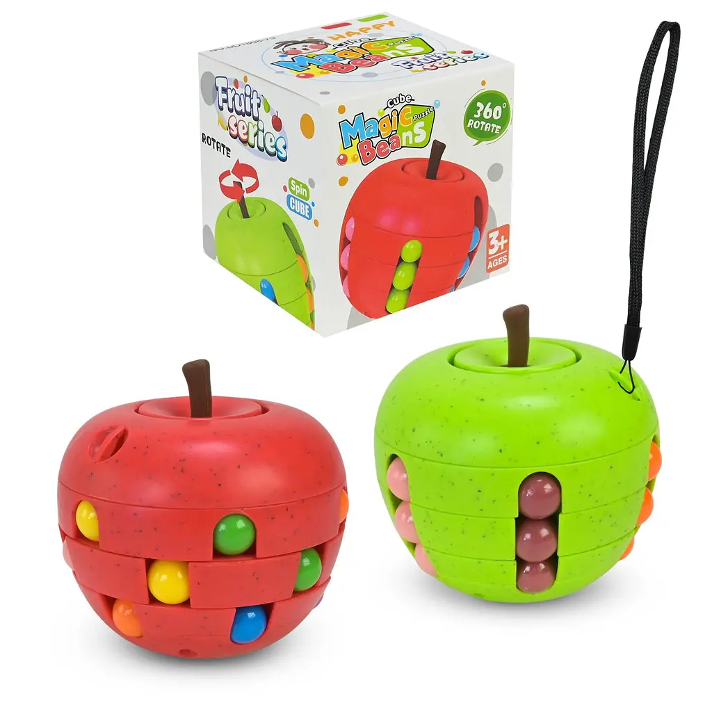Головоломка-антистрес Spin Cube у формі яблука Fruit series (DD1808-79) в асортименті