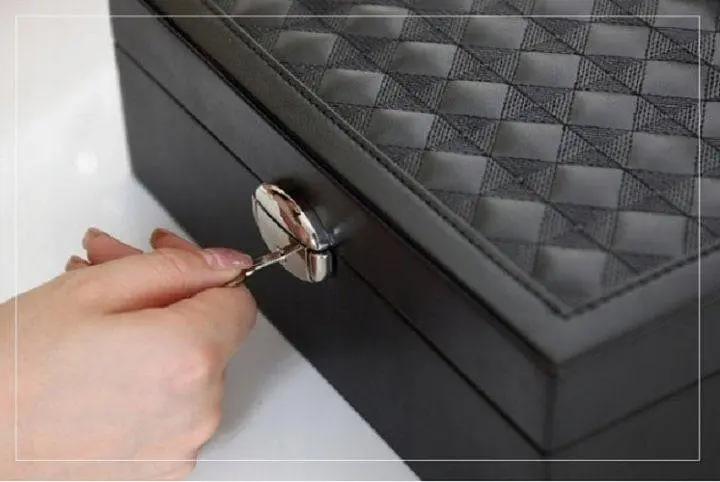 Скринька для прикрас, скриня для біжутерії, органайзер для прикрас Чорний колір - фото 7