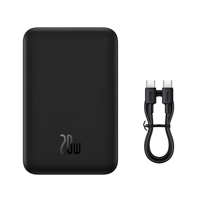 Внешний магнитный акумулятор Baseus Magnetic Mini Wireless 20000mAh 20w (P10022102112-01) - фото 3