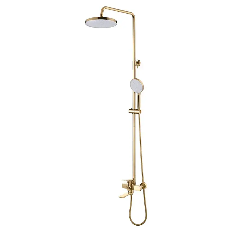 Душова система Mixxus Wilson 009-J з виливом brushed gold MI7124, Золотий