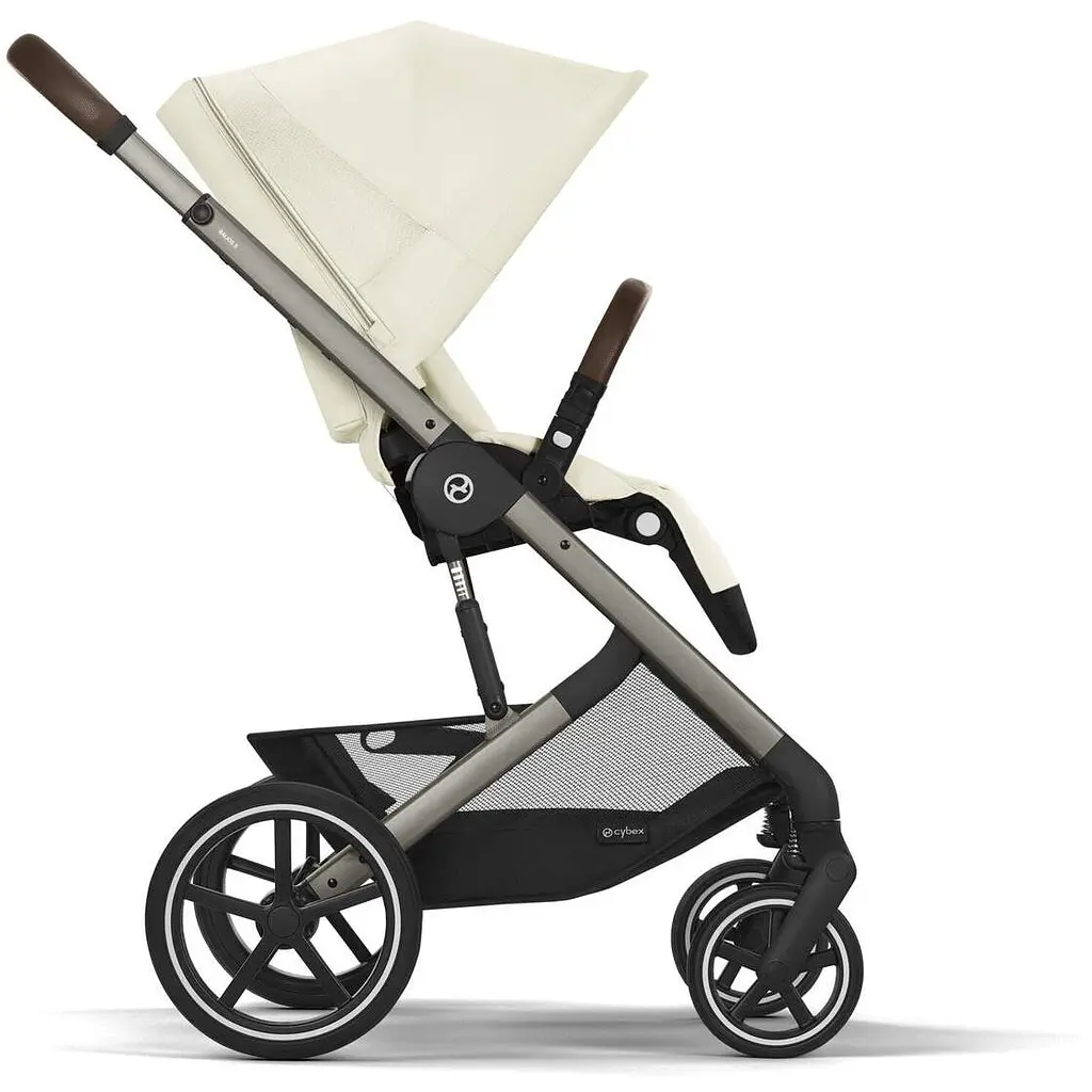 Прогулочная коляска Cybex Balios S Lux TPE Seashell Beige с бампером (524001203) - фото 7