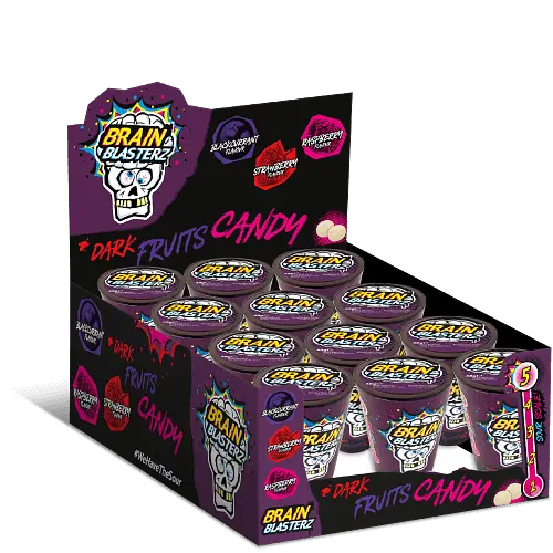 Льодяники Brain Blasterz Dark Fruits Tub 48г - фото 6