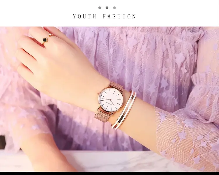 Жіночий годинник Hannah Martin gold+white - фото 4