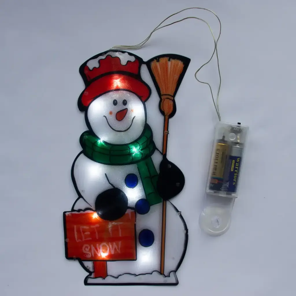 Новогодняя LED декорация Devilon Снеговик 25х13.5 см (640324) - фото 2
